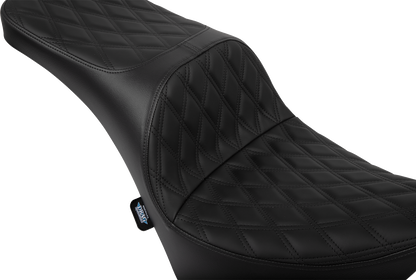 DRAG SPECIALTIES SEATS Freedom Seat - Solar Leather - Double Diamond Black Stitch - FL/FX '18-'25 4719F