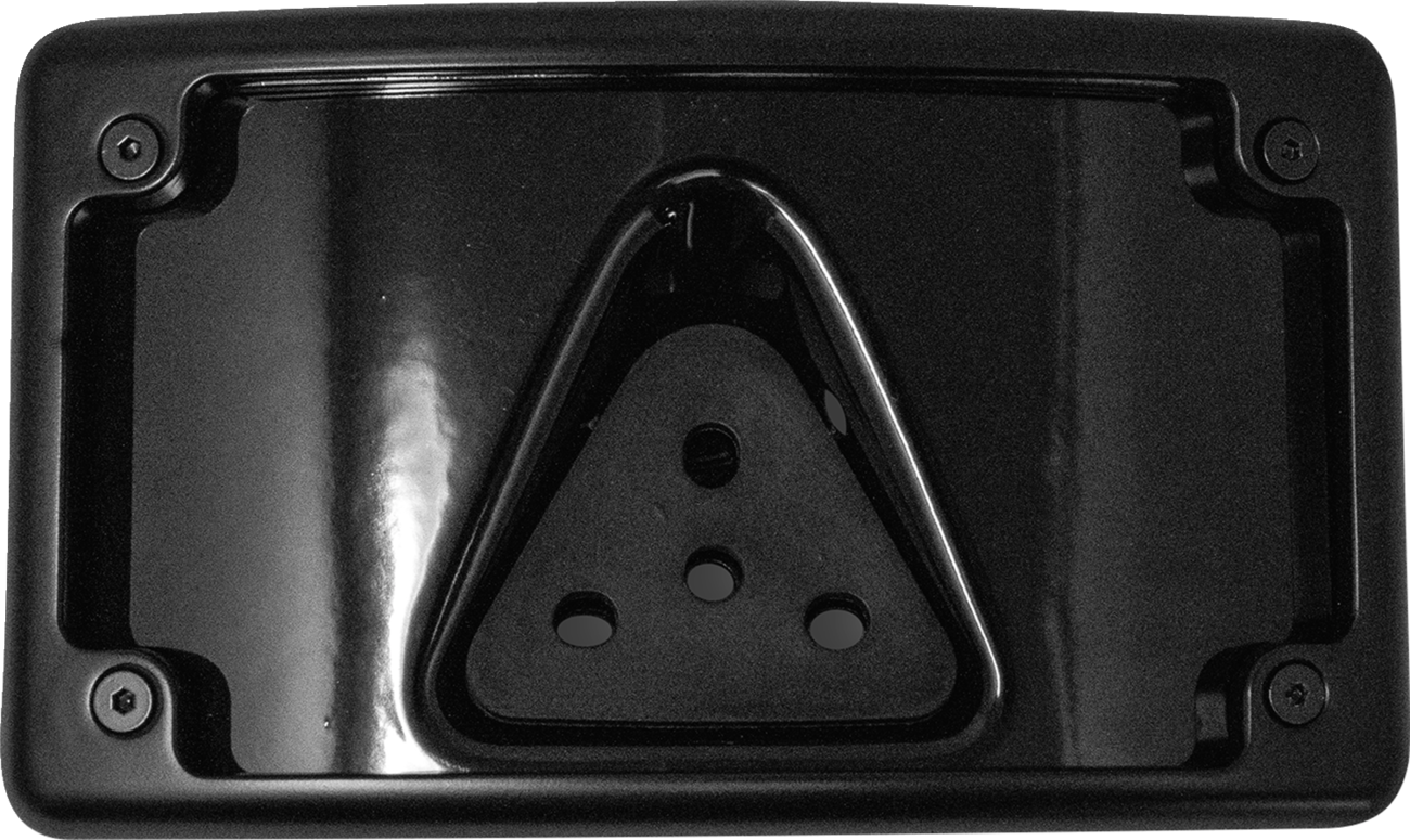KODLIN USA 3-Hole License Plate Mount - Curved - Black KUS20352