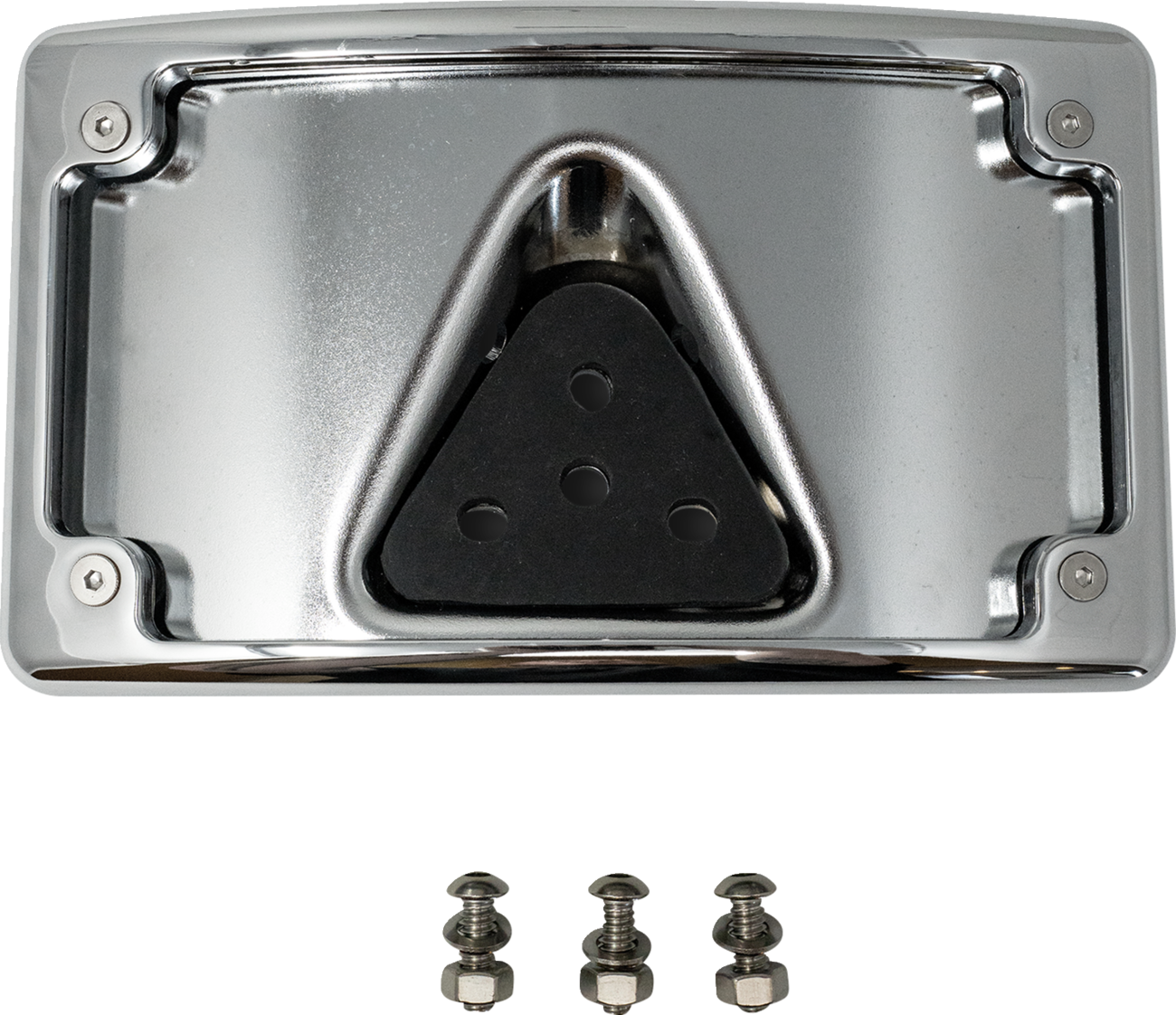 KODLIN USA 3-Hole License Plate Mount - Curved - Chrome KUS20353
