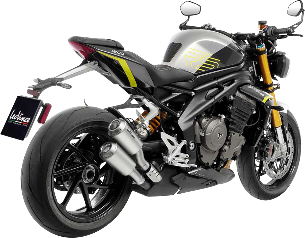 LEOVINCE LV-10 Slip-On Muffler - Triumph Speed Triple 1200 RR/RS/RX/SS 15271