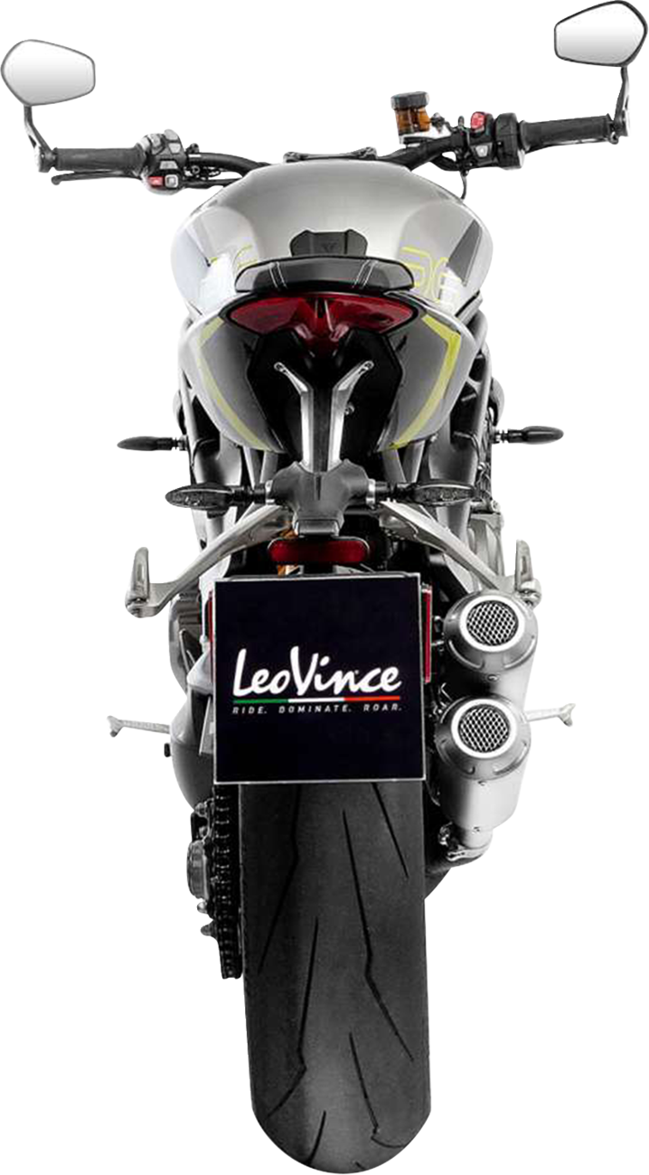 LEOVINCE LV-10 Slip-On Muffler - Triumph Speed Triple 1200 RR/RS/RX/SS 15271