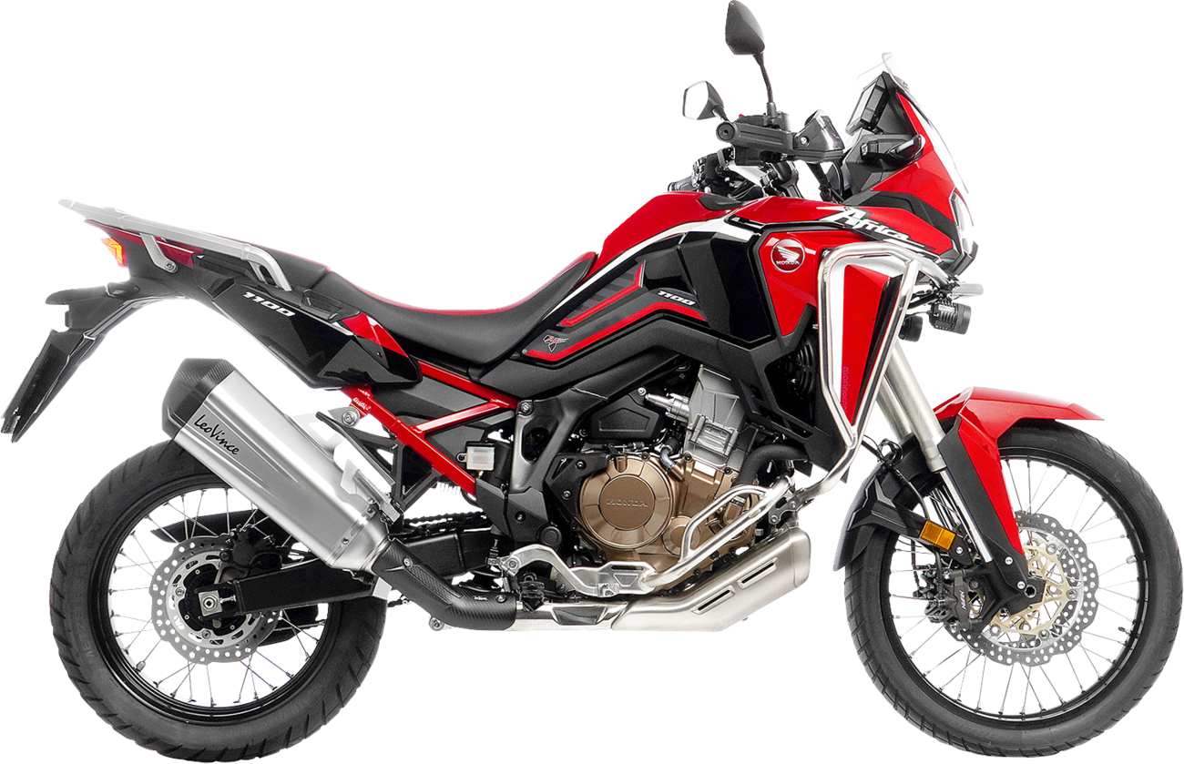 LEOVINCE LV-12 R Slip-On Muffler - Stainless Steel - Honda CRF1100 15311U