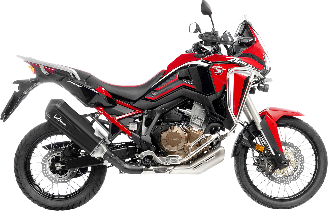 LEOVINCE LV-12 R Slip-On Muffler - Black - Honda CRF 1100 15311BU