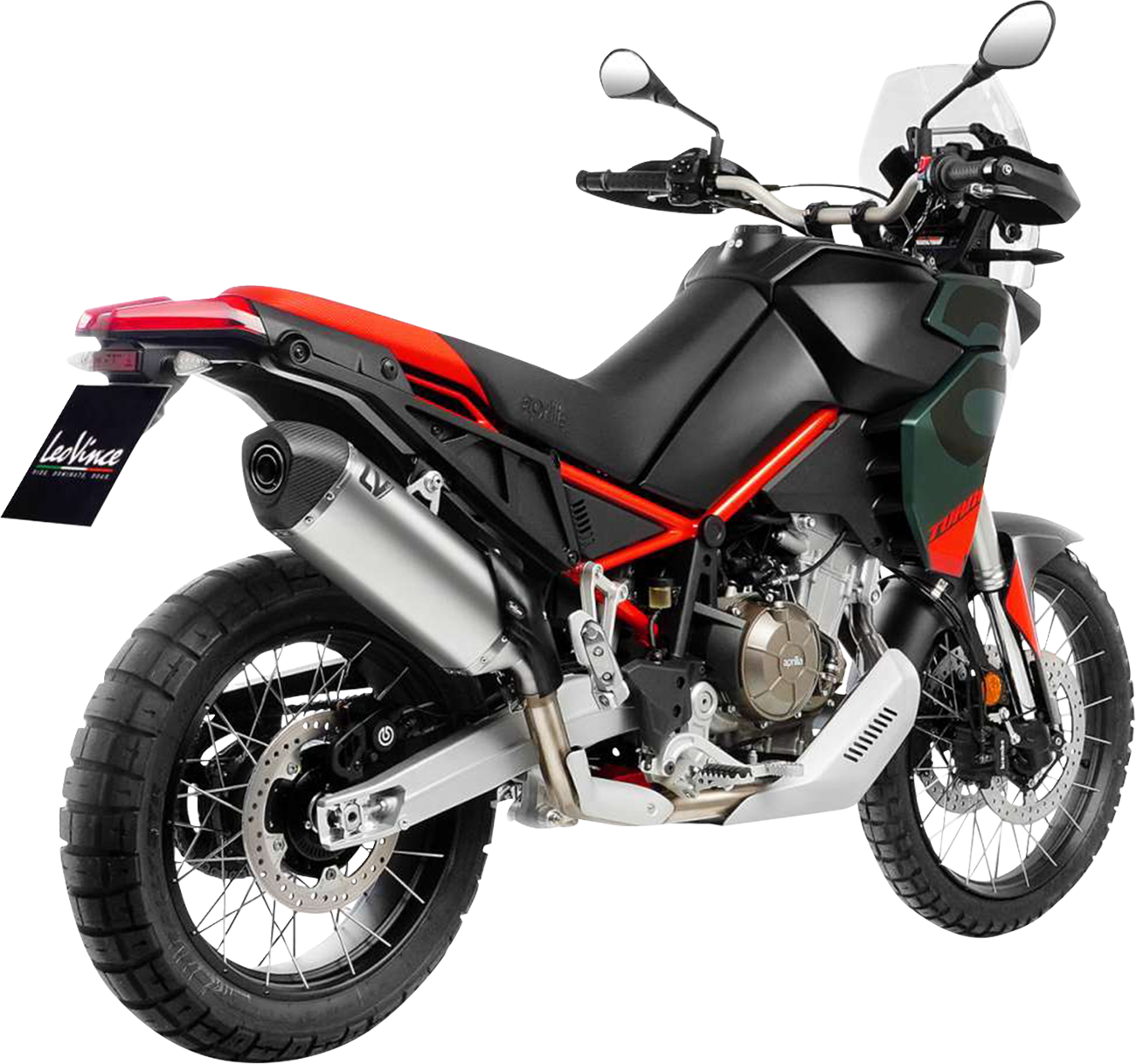 LEOVINCE LV-14 Slip-On Muffler - Stainless Steel - Aprilia Tuareg 660 15626U