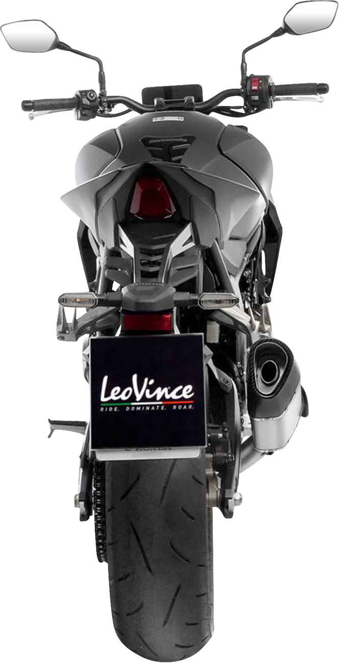 LEOVINCE LV-14 R Slip-On Muffler - Stainless Steel - Honda CB 1000 Hornet 15617U