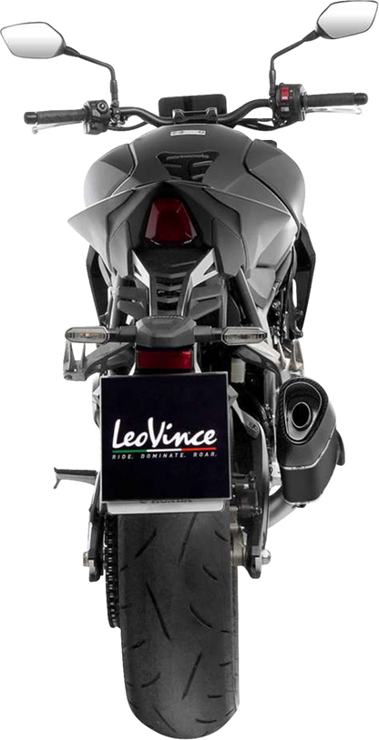 LEOVINCE LV-14 R Black Edition Slip-On Muffler - Honda CB 1000 Hornet 15617BU