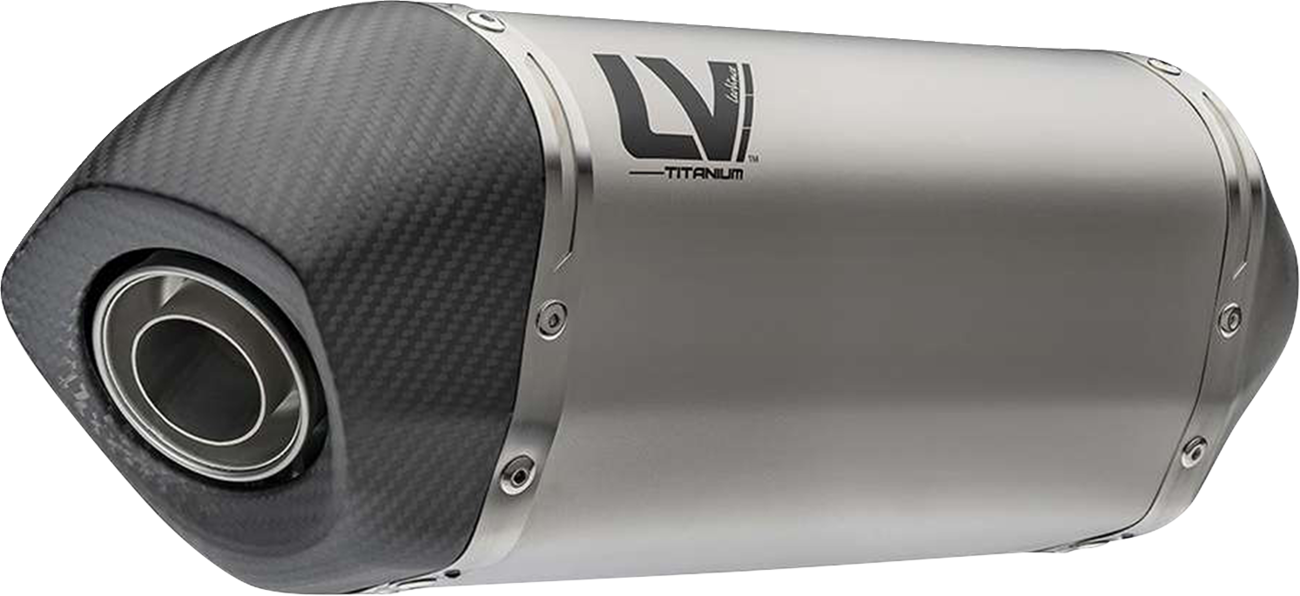 LEOVINCE LV-14 Slip-On Muffler - Titanium - Aprilia Tuareg 660 15626TU