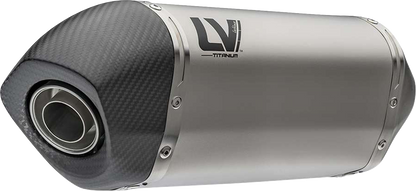 LEOVINCE LV-14 Slip-On Muffler - Titanium - Aprilia Tuareg 660 15626TU