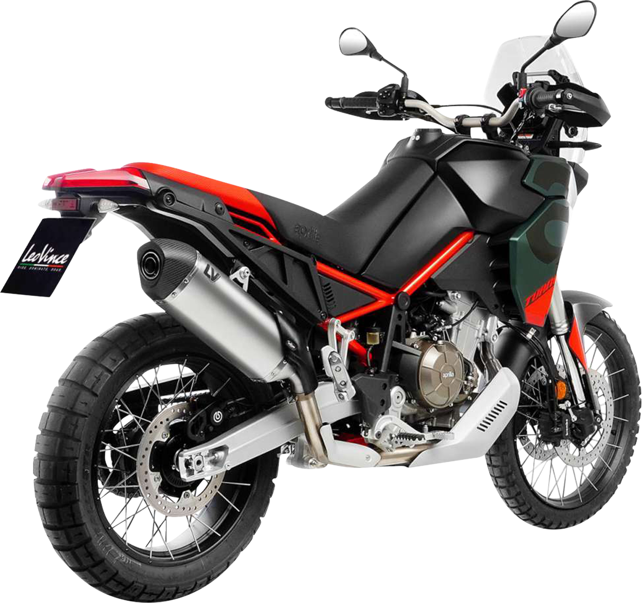 LEOVINCE LV-14 Slip-On Muffler - Titanium - Aprilia Tuareg 660 15626TU