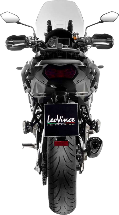 LEOVINCE LV-14 R Slip-On Muffler - Black - Kawasaki Versys 1000 15623BU