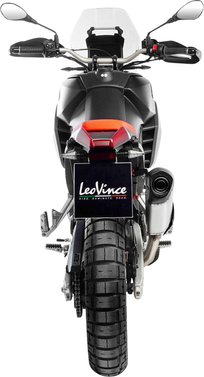 LEOVINCE LV-14 Slip-On Muffler - Titanium - Aprilia Tuareg 660 15626TU