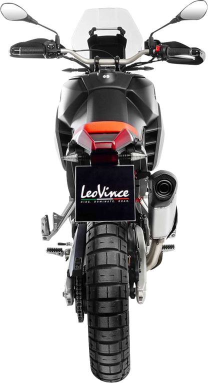 LEOVINCE LV-14 Slip-On Muffler - Titanium - Aprilia Tuareg 660 15626TU