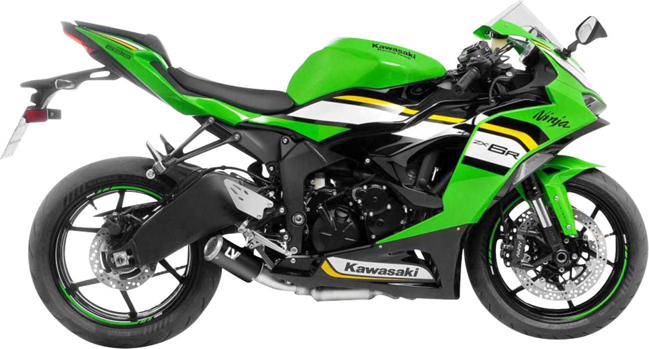 LEOVINCE LV Corsa S Black Edition Slip-On Muffler - Kawasaki ZX-6R 15413SBU