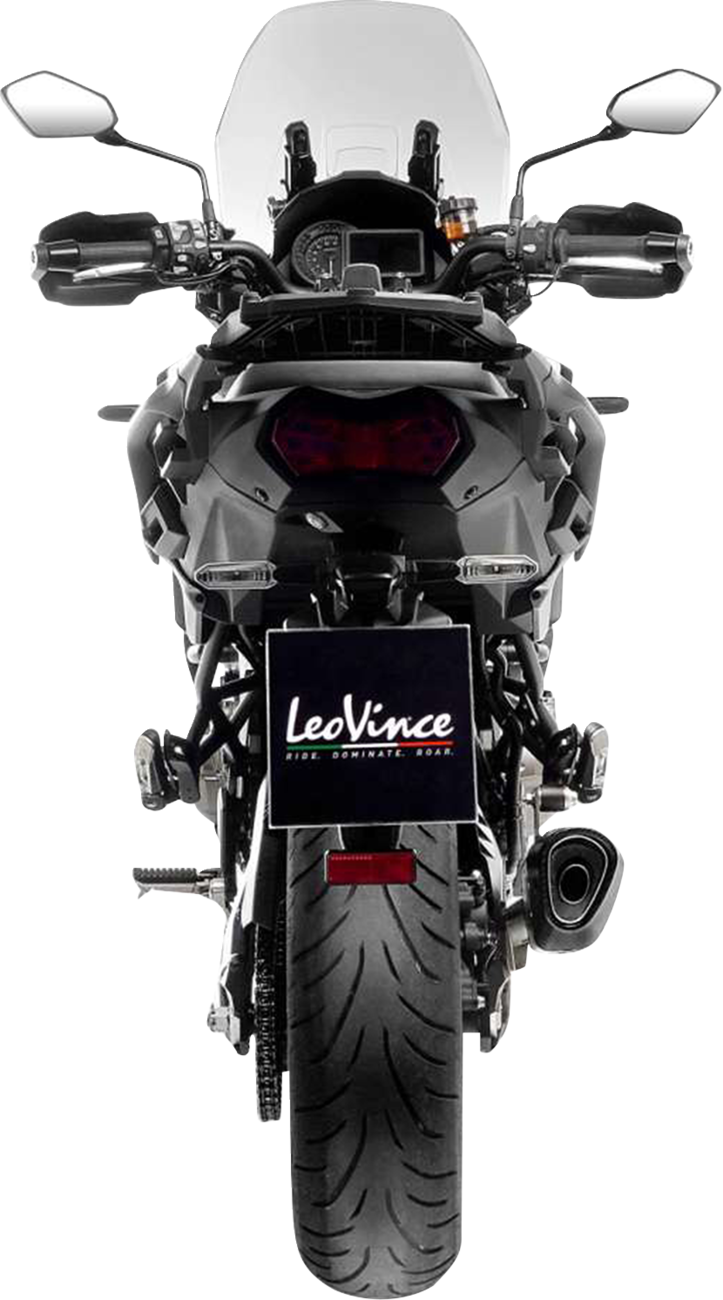 LEOVINCE LV-14 R Slip-On Muffler - Stainless Steel - Kawasaki Versys 1000 15623U
