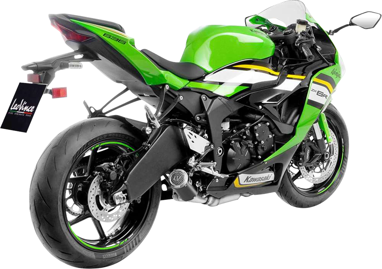 LEOVINCE LV Corsa S Black Edition Slip-On Muffler - Kawasaki ZX-6R 15413SBU