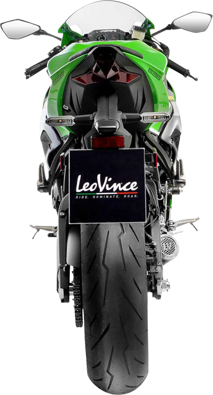 LEOVINCE LV Corsa S Black Edition Slip-On Muffler - Kawasaki ZX-6R 15413SBU