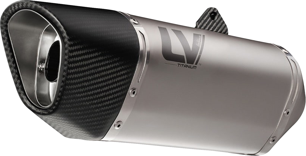 LEOVINCE LV-14 R Slip-On Muffler - Titanium - Kawasaki ZX-6R 15625TU