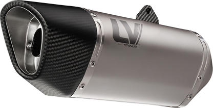 LEOVINCE LV-14 R Slip-On Muffler - Titanium - Kawasaki ZX-6R 15625TU