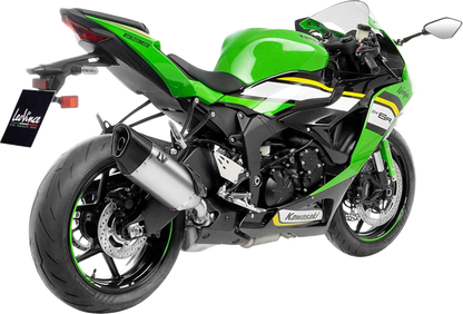 LEOVINCE LV-14 R Slip-On Muffler - Titanium - Kawasaki ZX-6R 15625TU