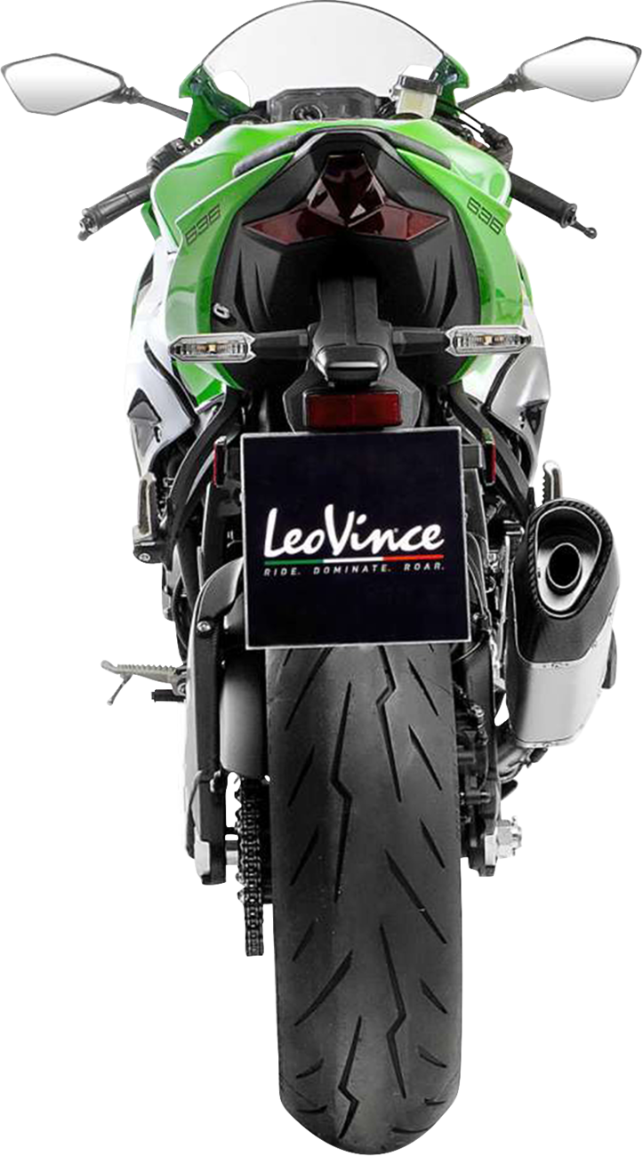 LEOVINCE LV-14 R Slip-On Muffler - Titanium - Kawasaki ZX-6R 15625TU