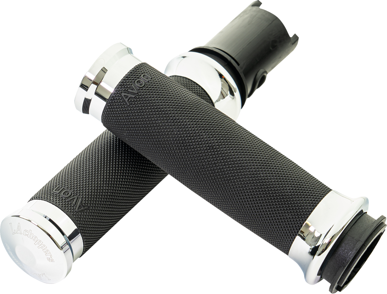 LA CHOPPERS County Line Grips - '23-'25 TBW - Chrome LA-7493-01