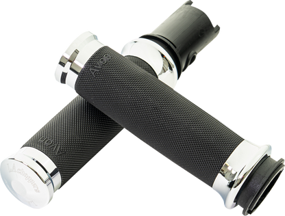 LA CHOPPERS County Line Grips - '23-'25 TBW - Chrome LA-7493-01