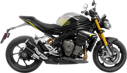LEOVINCE LV-10 Black Edition Slip-On Muffler - Triumph Speed Triple 1200 RR/RS/RX 15271B