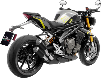 LEOVINCE LV-10 Black Edition Slip-On Muffler - Triumph Speed Triple 1200 RR/RS/RX 15271B