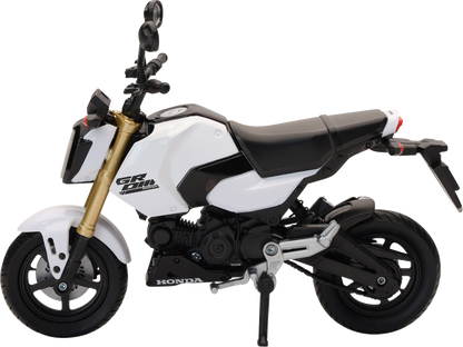 NEW RAY TOYS Honda Grom - 1:12 Scale - White 58503B
