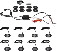 MOOSE OFFROAD Rock Light Kit - RGB - 8 Pods 100-3615-PU