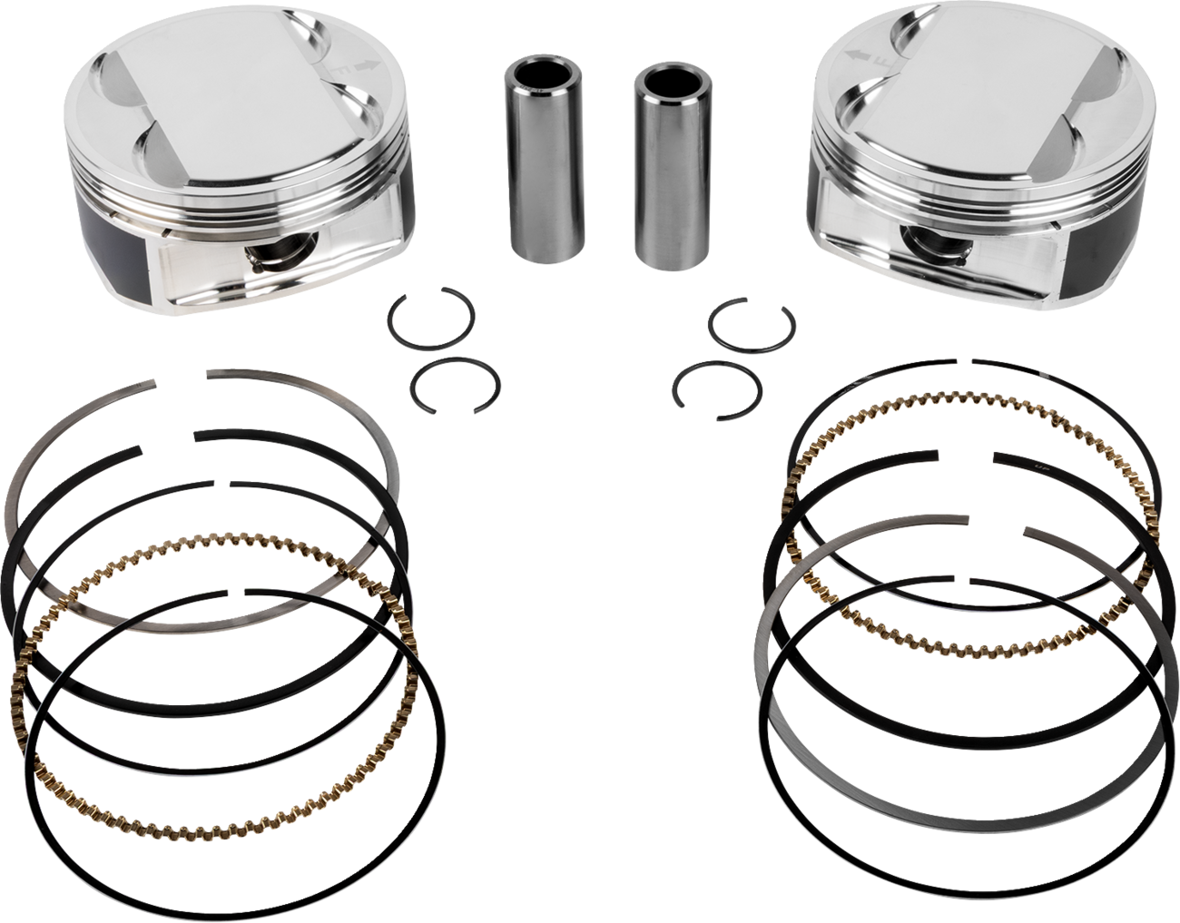 JE PISTONS Piston Kit - 4.125" Bore - 4.375" Stroke - 11.5:1 CR - 114" M8 398729
