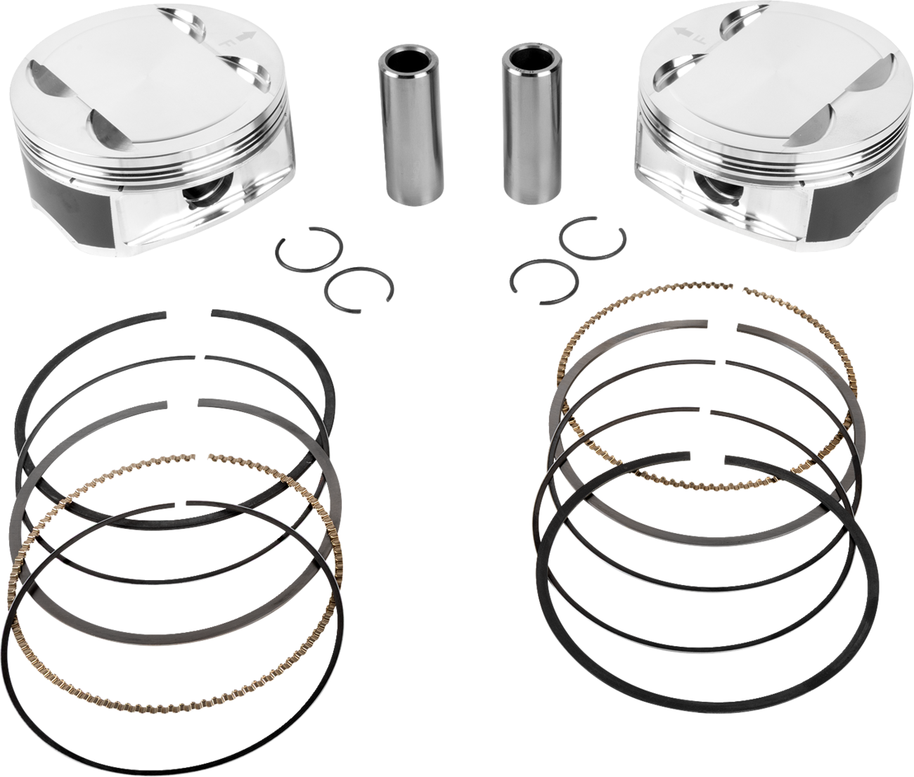 JE PISTONS Piston Kit - 4.250" Bore - 4.375" Stroke - 11.5:1 CR - 114" M8 398730
