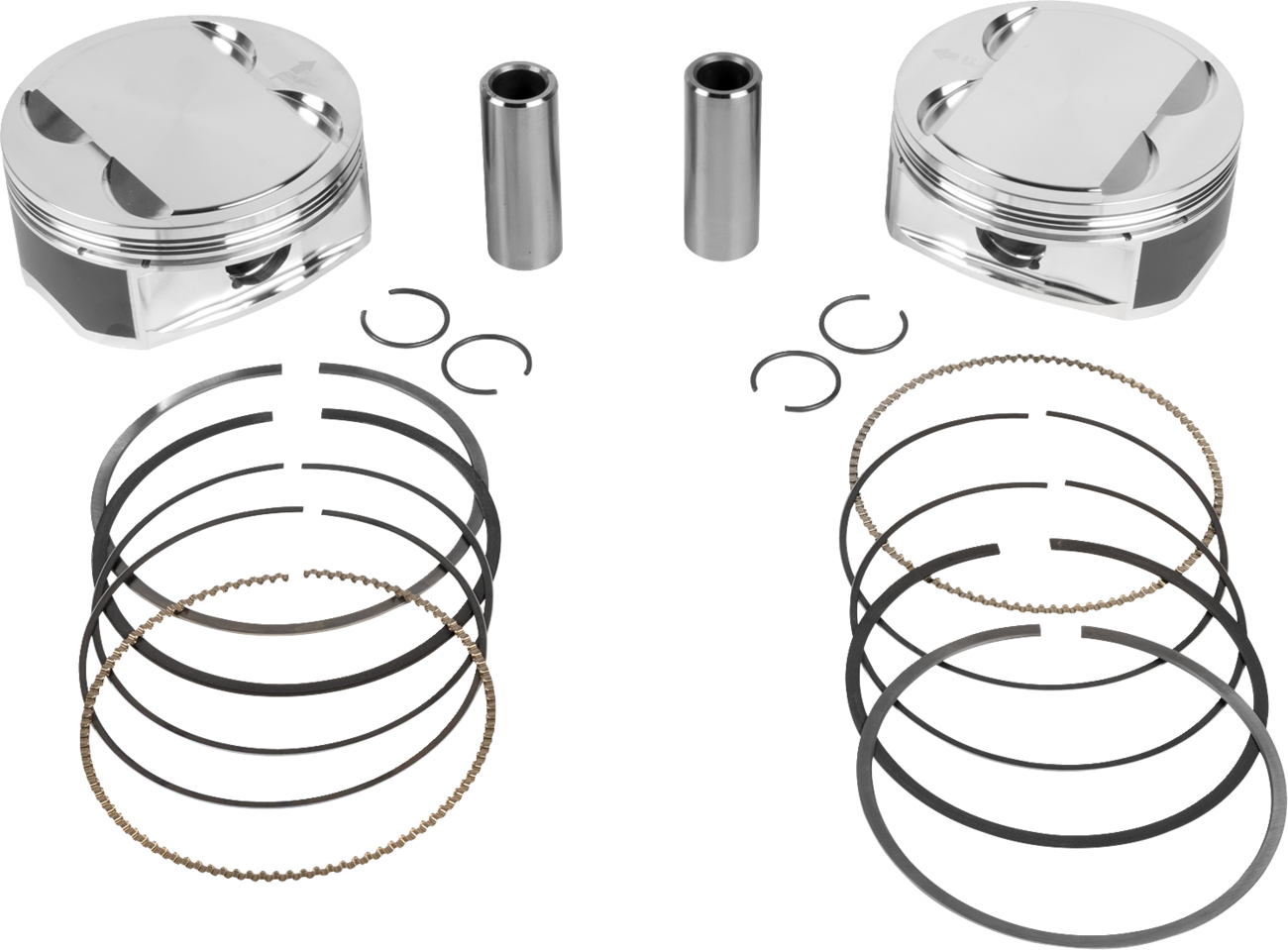 JE PISTONS Piston Kit - 4.250" Bore - 4.500" Stroke - 12.0:1 CR - 108" M8 398763