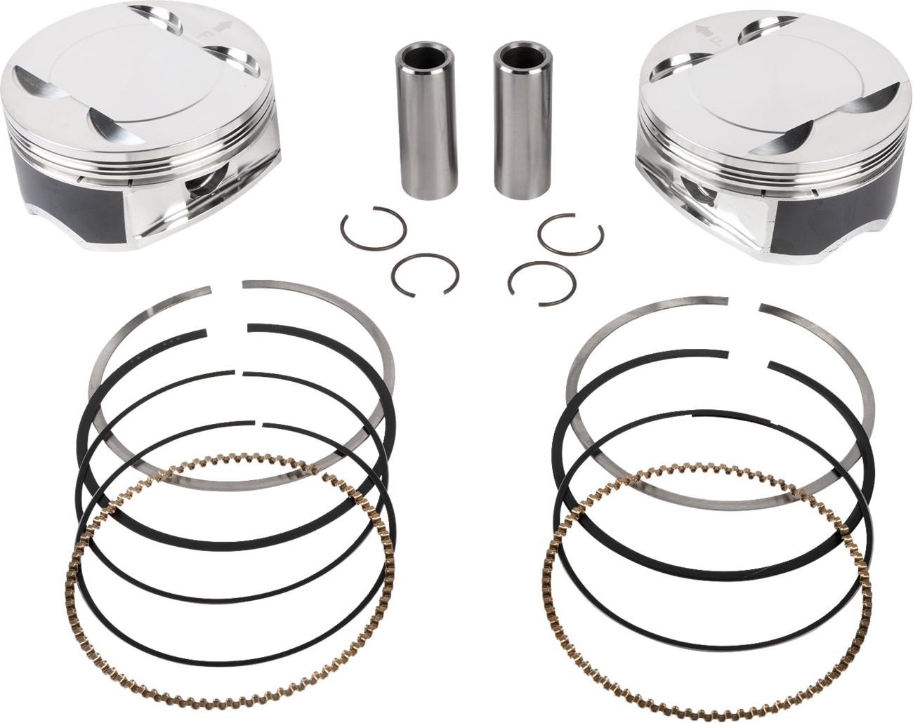 JE PISTONS Piston Kit - 4.255" Bore - 4.375" Stroke - 11.5:1 CR - 114" M8 399155