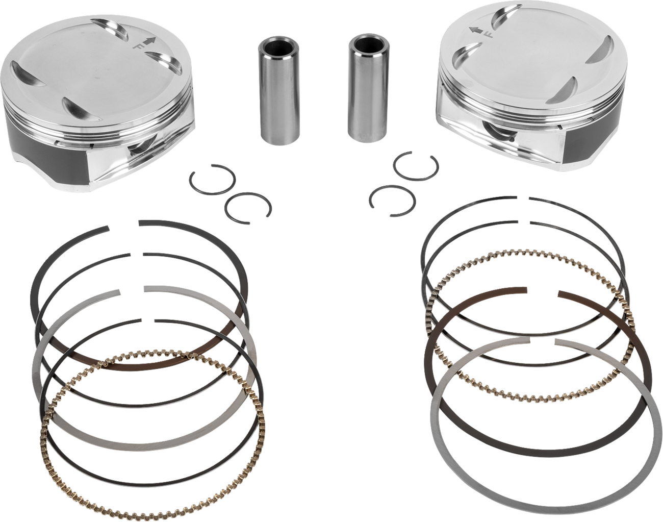 JE PISTONS Piston Kit - 4.320" Bore - 4.320" Stroke - 11.5:1 CR - 108" M8 399159