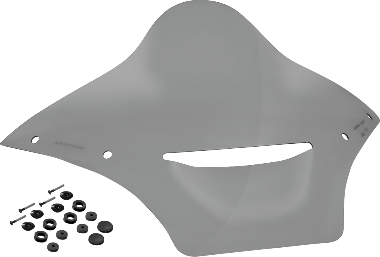 MEMPHIS SHADES Vented Windshield - BRL Race Bubble - Black Smoke - FLTRX MBR101312