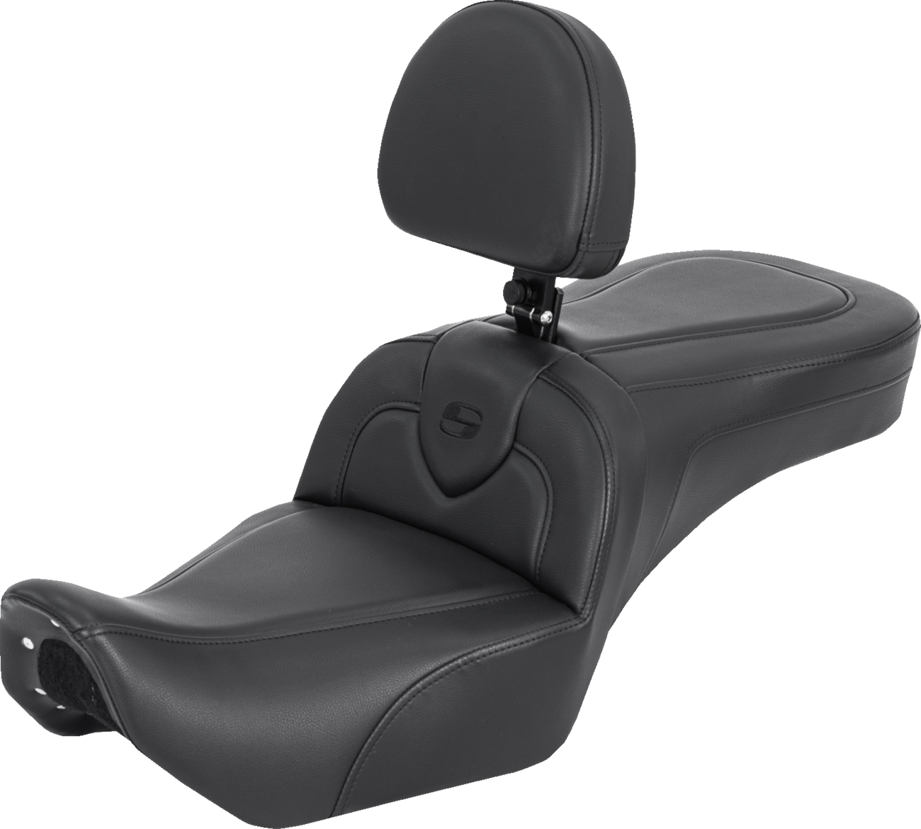 SADDLEMEN RoadSofa™ Seat - with Backrest - Black - RH975 '22-'25 822-11-187BR