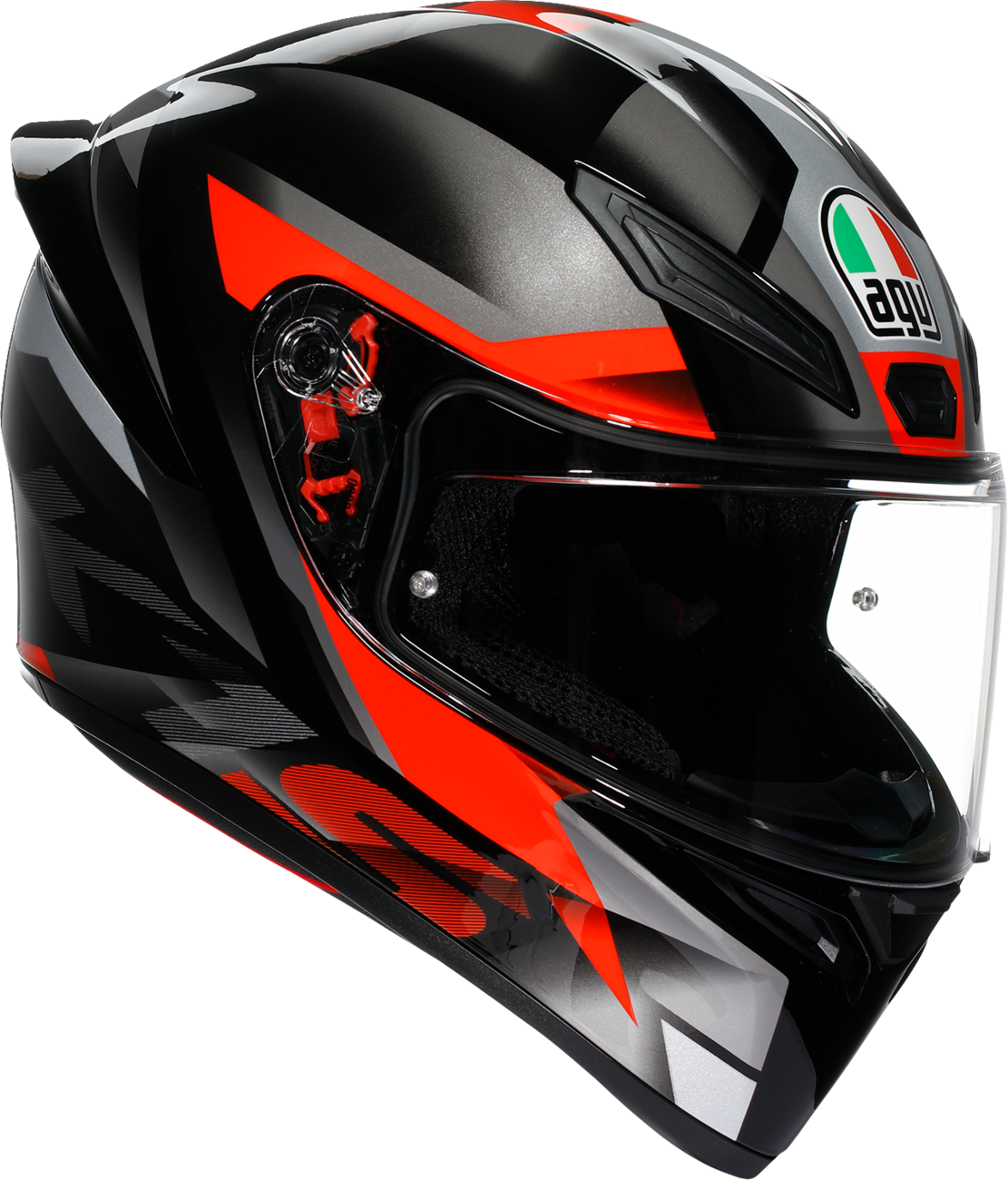 AGV K1 S Helmet - Fastlap - Black/Gray/Red - 2XL 21183940180642X