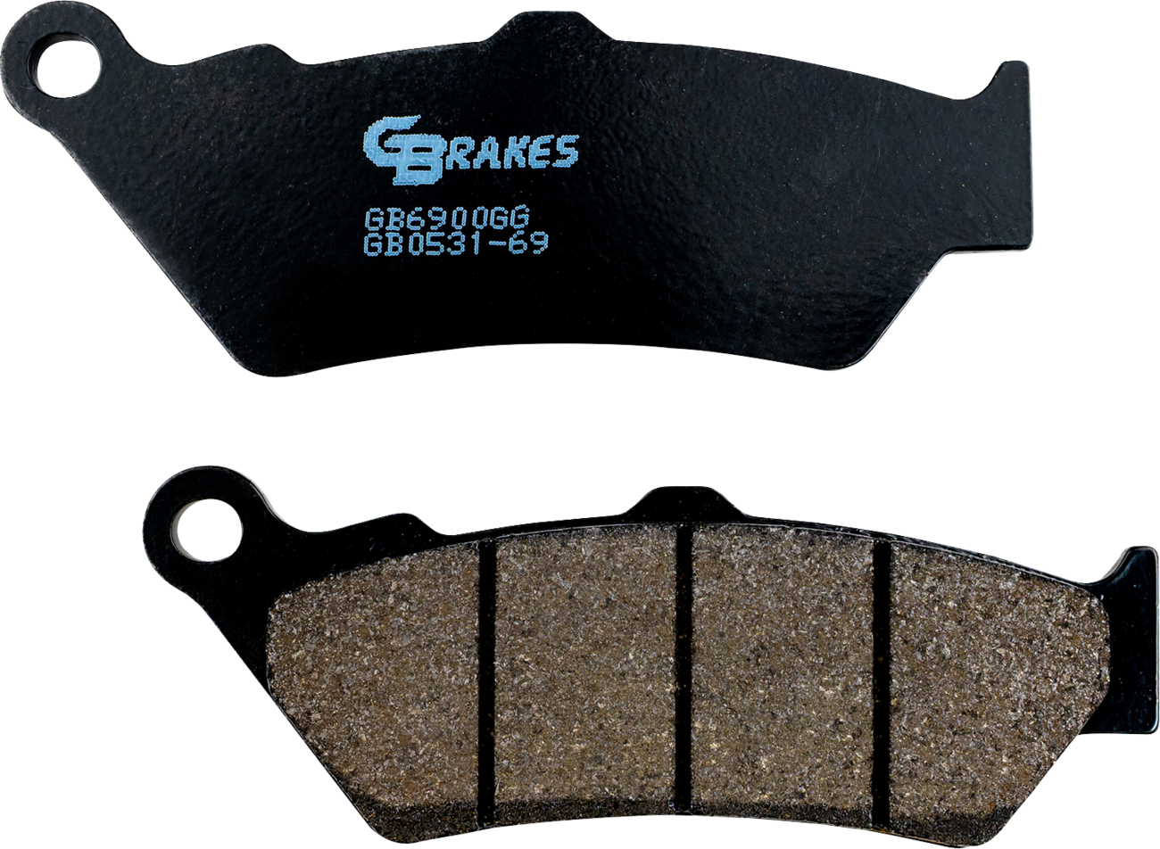 GBRAKES Brake Pads - Semi-Metallic/Ceramic - Front/Rear GB0531-69