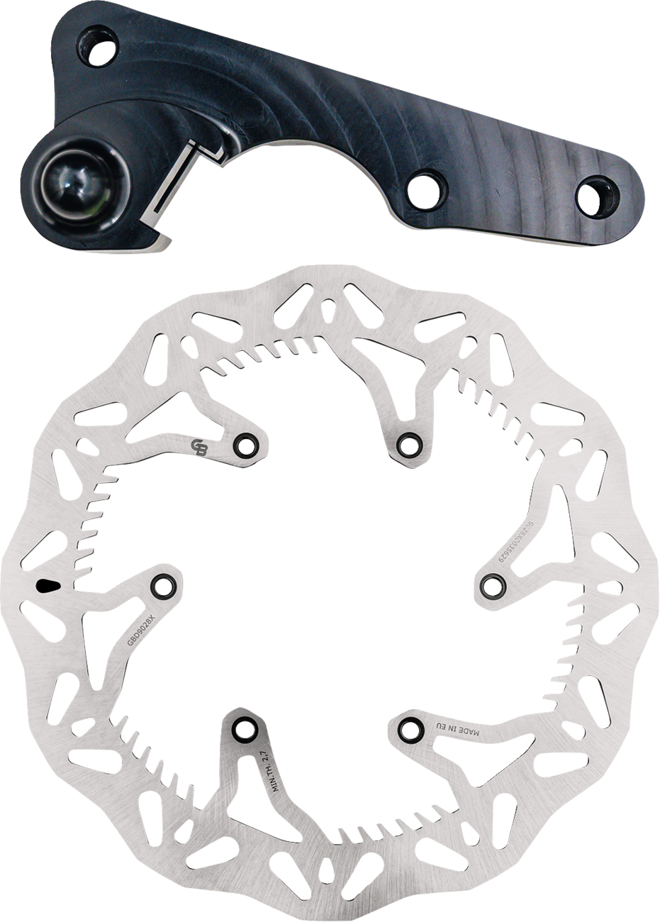 GBRAKES Brake Rotor Kit With Bracket - Solid Mount - 270 mm GBDOS214