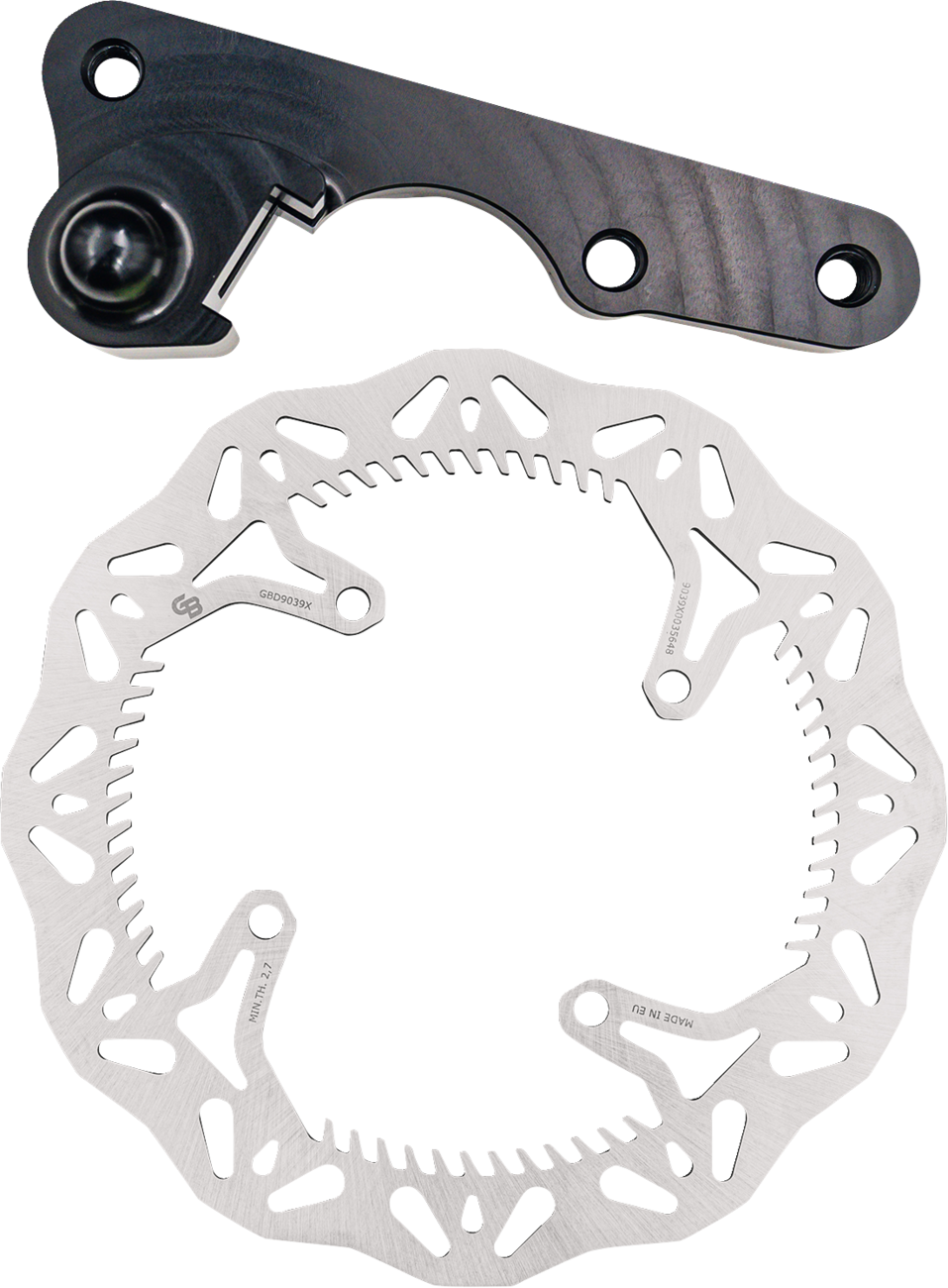 GBRAKES Brake Rotor Kit With Bracket - Solid Mount - 270 mm GBDOS217