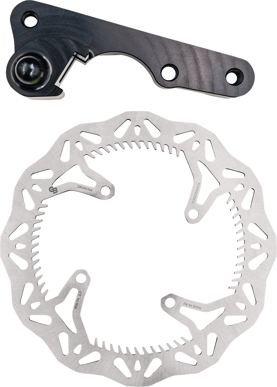 GBRAKES Brake Rotor Kit With Bracket - Solid Mount - 270 mm GBDOS216