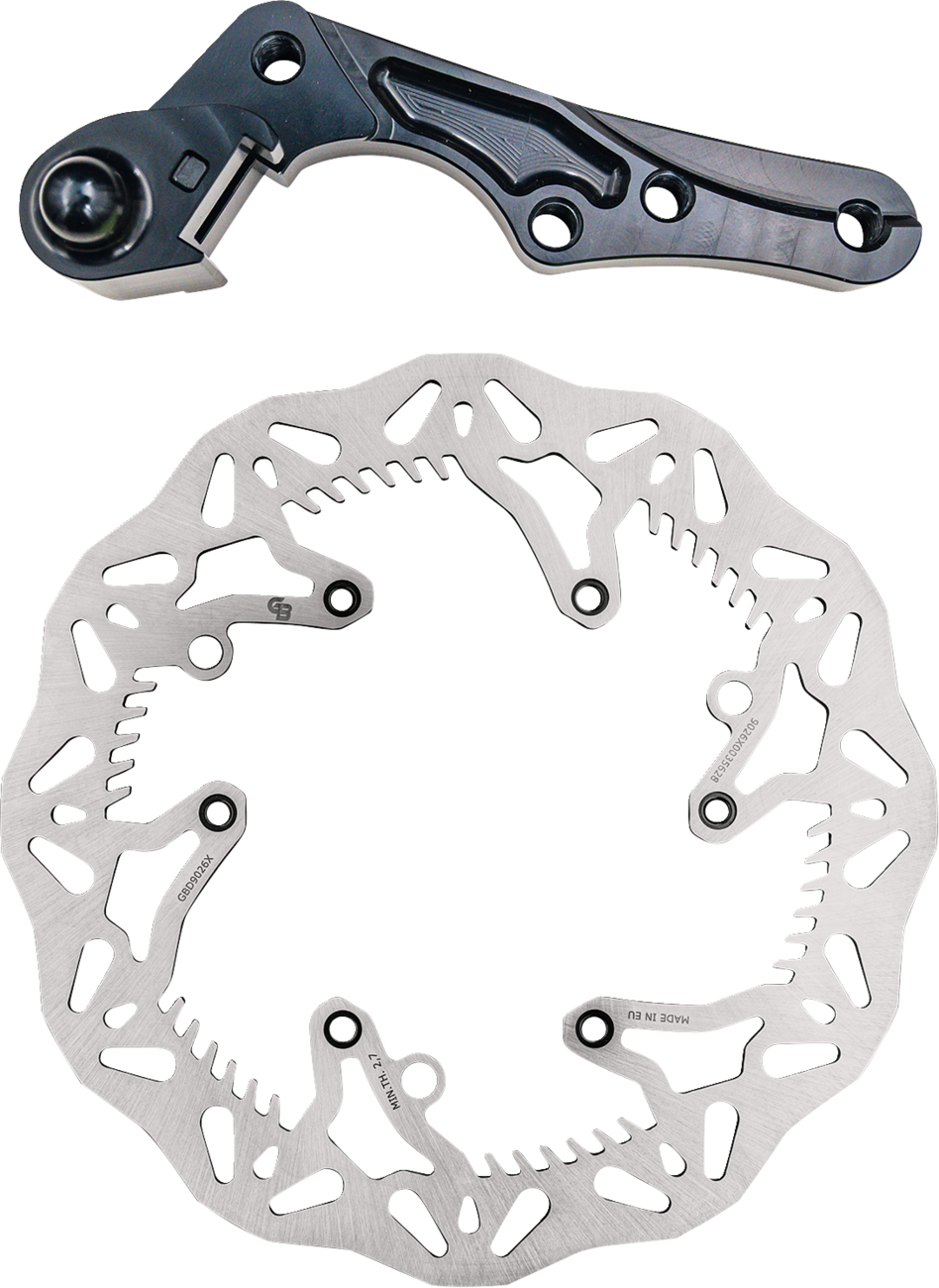 GBRAKES Brake Rotor Kit With Bracket - Solid Mount - 270 mm GBDOS220