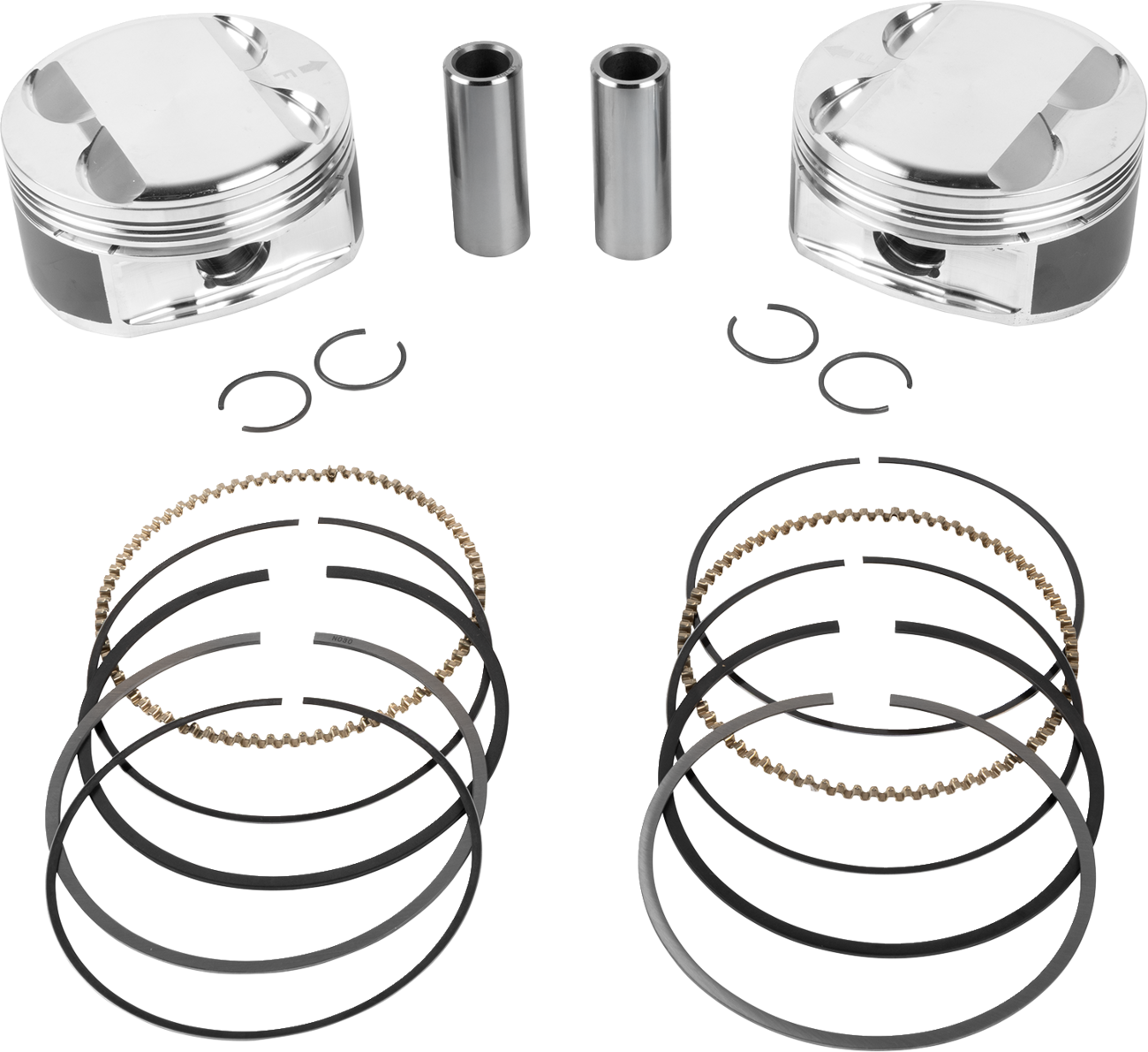 JE PISTONS Piston Kit - 4.080" Bore - 4.375" Stroke - 12.0:1 CR - 114" M8 398755