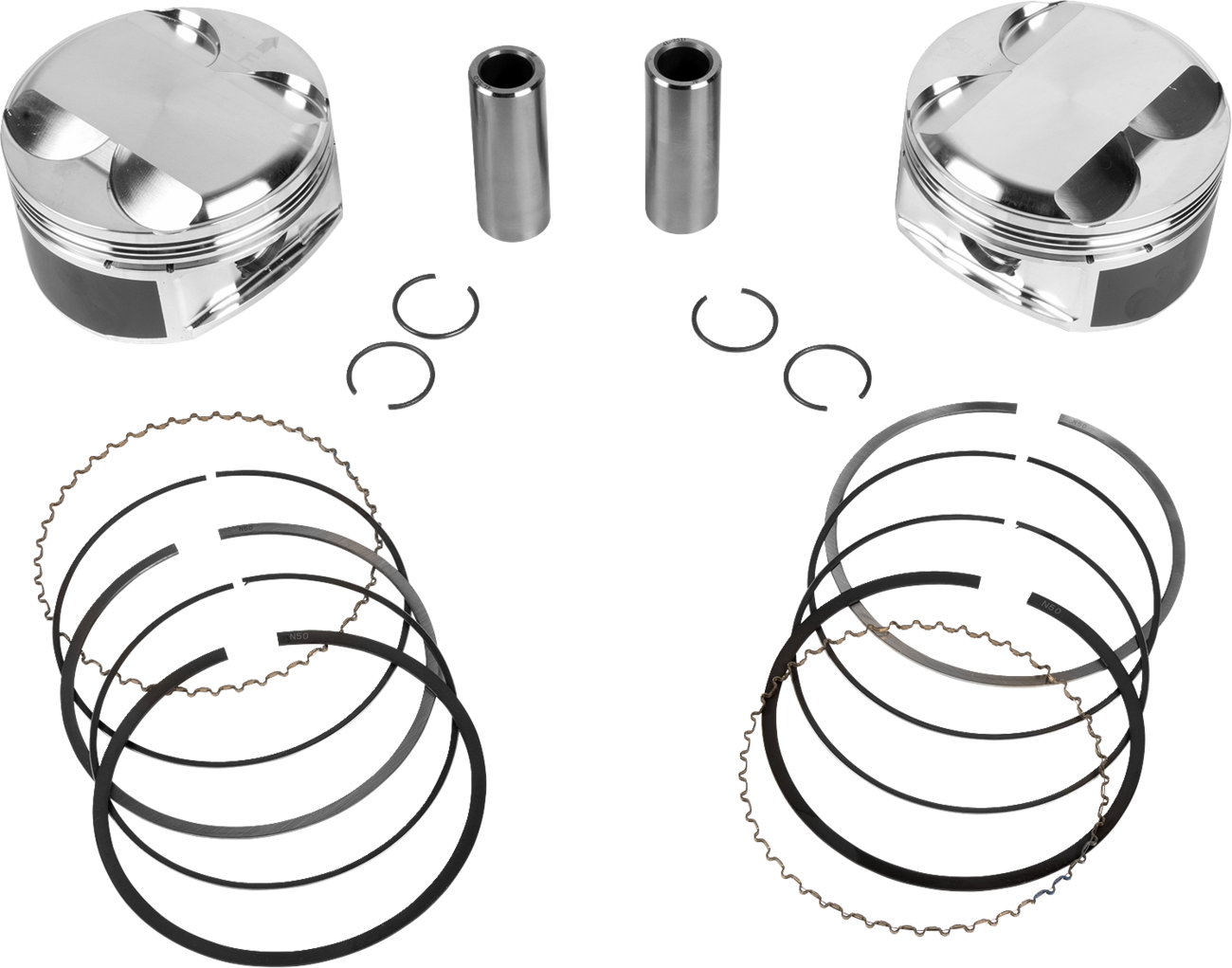 JE PISTONS Piston Kit - 3.937" Bore - 4.375" Stroke - 12.0:1 CR - 114" M8 398754