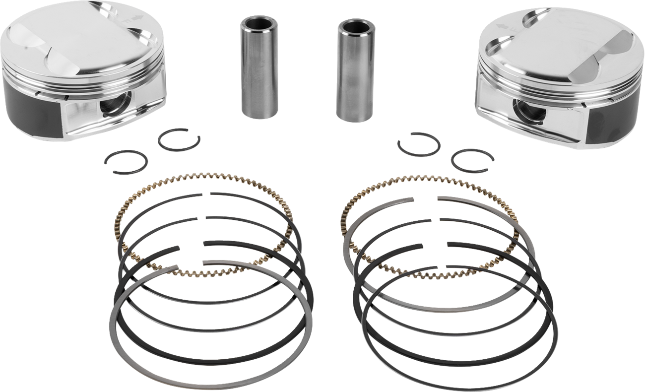 JE PISTONS Piston Kit - 4.075" Bore - 4.500" Stroke - 12.0:1 CR - 108" M8 398760