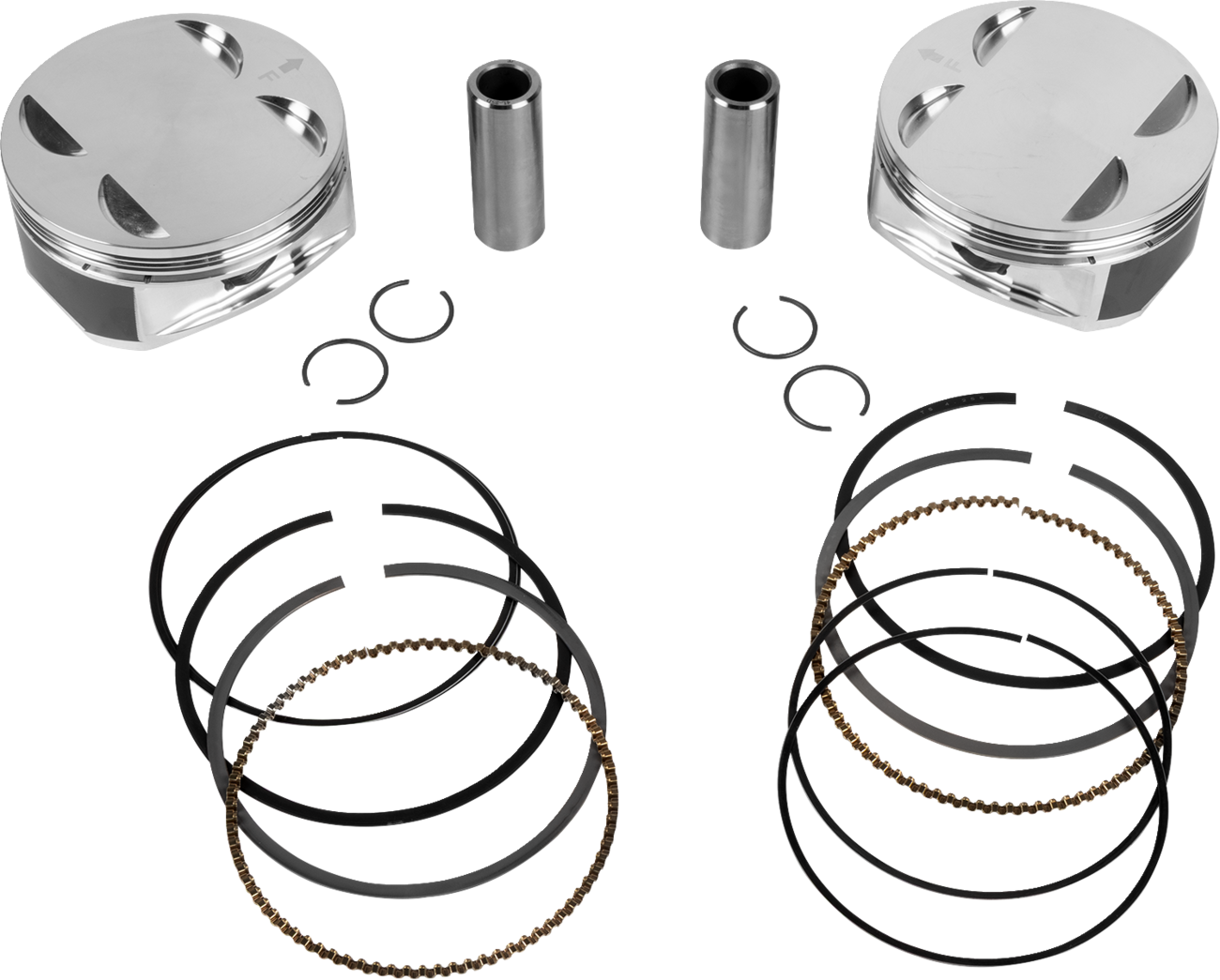 JE PISTONS Piston Kit - 4.255" Bore - 4.255" Stroke - 11.5:1 CR - 108" M8 399157