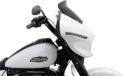 MEMPHIS SHADES Spoiler Windshield - 4" - Dark Black Smoke - FLHX MEP88810