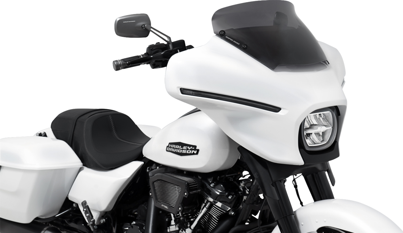 MEMPHIS SHADES Spoiler Windshield - 4" - Dark Black Smoke - FLHX MEP88810