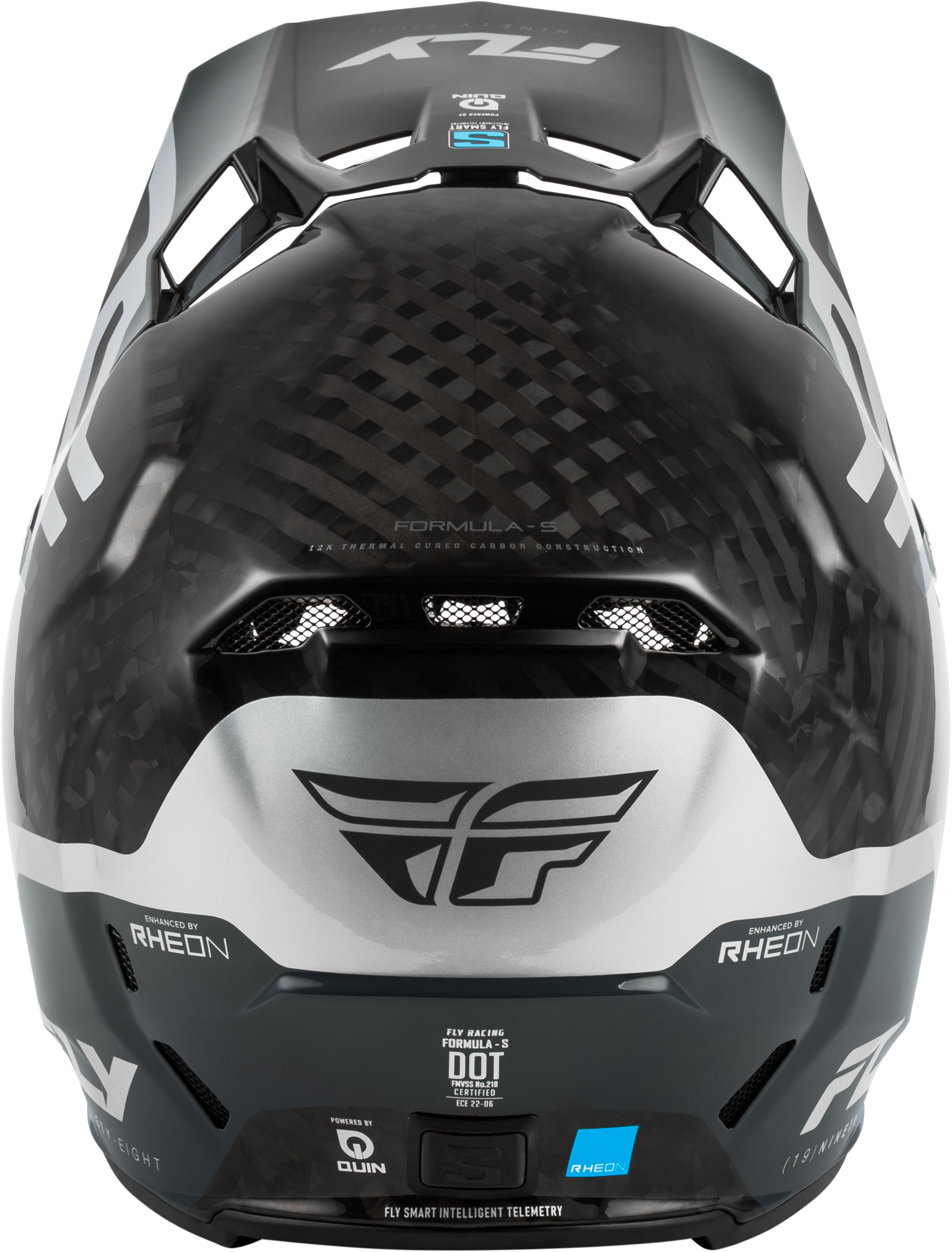 Formula S Carbon Byte Helmet Black Carbon/Grey/Silver Lg